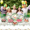 Punto Selva Animal Fiesta Niños Suministros para Fiesta de Cumpleaños Niños Platos de Papel Desechables Vasos de Papel Servilletas de Papel Decoraciones de Ambiente