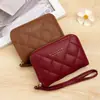 Nueva cartera corta para mujer con múltiples ranuras para tarjetas, monedero, tarjetero con cremallera versátil estilo coreano, bolsa de almacenamiento con clip para tarjetas