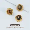 Pulsera de Madera de Agar Natural con Bolsa de Cuentas Barriles de Oro de 24K Hecha a Mano DIY Pulsera Wenwan Cuentas Espaciadoras para Pulsera Colgante Al por Mayor