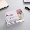 Suporte de Exibição Transparente de Acrílico para Cartões de Visita / Suprimentos para Exposições / Porta-Cartões de Visita / Porta-Cartões de Visita Transparente / Cristal