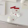 Meias Fofas de Cano Médio com Design Delicado para Mulheres, Estilo Fino de Verão, Tendência Bordada de Desenho Animado, Meias Curtas de Baixo Corte Absorventes de Suor Respiráveis