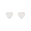 Aretes de Corazón de Durazno Lustroso de Ópalo "Luz de Luna Blanca" Aretes Super Hada para Mujer Coreanos de Alta Gama Versátiles Aretes Franceses