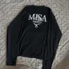 Camiseta de manga curta e longa com estampa de retrato escuro de subcultura, estilo gótico punk desgastado, camiseta básica de gola redonda para garotas estilosas