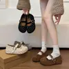 Mocasines Wanwan para Mujer 2026 Otoño/Verano Nuevos Estilo Francés Zapatos Planos con Tacón Oculto de Boca Baja y Mocasines Mary Jane de Lunares