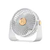 Ventilador Pequeno de Mão Ventilador de Resfriamento Violento para Mesa Dobrável Turbina Mini Portátil com Clipe Ventilador Recarregável por USB