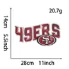 Los parches de lentejuelas con temática de equipo de la Liga de Fútbol Americano NFL son adecuados para la decoración DIY de ropa y bolsos.