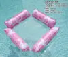 Nueva hamaca flotante de cuatro tubos con forma de caparazón de tortuga, hamaca flotante de hoja de dos tubos, cama flotante, en stock, venta al por mayor