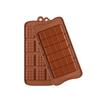 26 Tiras de Botões do Alfabeto Inglês e Fondant Kraft 12 Peças Waffle 24 Peças Molde de Chocolate Silicone Bolo