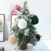 Nuevos Colgantes de Adornos de Bola de Navidad Europeos y Americanos de Amazon Transfronterizos para Fiestas Navideñas Adornos Puros Hechos a Mano de Punto para Decoración de Árbol de Navidad