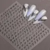 Adesivos de Unha Ingleses Estilo Gótico com Base Adesiva Plana, Versáteis Adesivos de Unha DIY com Letras Góticas Acessórios Estilo Dh