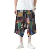 2026 Verano Nuevo Transfronterizo Hombres Estampados Pantalones de Pierna Ancha Estilo Chino Comercio Exterior Tallas Grandes Moda Hombres Pantalones Harem