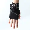Nuevos Guantes Y2K Millennial Hot Girl con Remaches, Estilo Caballero, Funcionales Punk Oscuro Danza Performance Medio Dedo Corto
