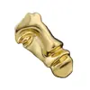 Broche Acessório de Roupa Vintage Dourado Liso Alto Padrão Simples Transfronteiriço Mais Vendido Unisex Alfinete Broche Retrô