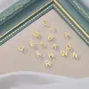 Pendientes de Acero Inoxidable para Mujer con Iniciales Nuevas Transfronterizos 26 Letras A-Z Pendientes Largos Venta al por Mayor