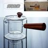 Tetera para Hacer Té sobre Estufa Estilo Japonés Tetera de Vidrio Resistente al Calor Filtro Tetera de Flores Hogar Gris Cigarrillo Estufa Cerámica Eléctrica Fabricante de Té