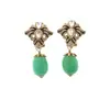 Pendientes de Aleación de Cobre para Mujer con Estilo Retro Francés, Diseño de Nicho, Temperamento Elegante de Gama Alta, Transmisión en Vivo Transfronteriza de Segunda Mano