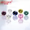 Corindón Cultivado Colorido Redondo Importado Piedra Preciosa Pequeña Piedra Suelta Piedra Preciosa Amarilla Fábrica Directa Venta al por Mayor Accesorios