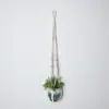 Cesta Pendurada de Tapeçaria Tecida à Mão Boêmia Rede Armazenamento de Parede Vaso de Planta Cesta Pendurada Sala de Flores