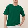 Camiseta Masculina de Algodão Pesado 260g Manga Curta Gola Redonda Roupas Branca Meia-manga Marca Moderna Estampada com Letra Camiseta