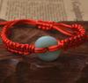 Pulsera de Cuerda Roja del Festival del Bote del Dragón Cuerda Lisa Moneda Antigua de Cobre Pequeña Pulsera de Cuerda Roja para Hombre y Mujer Moneda de Cobre Real Dinero de los Cinco Emperadores Suerte
