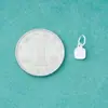 Pingente Quadrado Feliz Estilo Ins em Prata Esterlina S925 Sólida Materiais para Pulseira de Cristal DIY