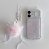 Funda de Teléfono Linda con Orejas de Gato y Melodía para Apple 17 Pro Max iPhone 16 Colgante 13 Dibujos Animados 14 Dura 15
