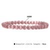 Pulsera unisex sencilla de alta gama para viajeros, con cuentas de piedra calientes de 6 mm transfronterizas de Europa y Estados Unidos, cuerda elástica para hombre y mujer que combina con todo.