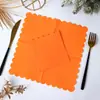 Servilletas Desechables de Color Sólido con Borde Ondulado de Lujo Ligero, Exclusivas para Comercio Electrónico Transfronterizo, Adecuadas para Acción de Gracias, Bodas y Decoraciones de Fiestas