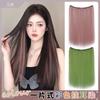 Extensiones de Cabello de una Pieza Teñidas Invisibles con Mechas de Colores, Piezas de Peluca Teñidas Ocultas que Cuelgan de las Orejas, Extensiones de Peluca de Dopamina