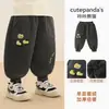 Pantalones de forro polar Kaka Panda para niños, pantalones deportivos para niños, ropa de invierno, pantalones largos de otoño e invierno para niñas, pantalones de chándal de invierno para bebé