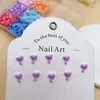 Nuevas Joyas para Uñas de Resina Color Caramelo Corazón Joyería para Uñas DIY Pendientes Funda de Teléfono Móvil Accesorios para Uñas Portátiles
