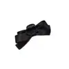 Pinza Pequeña de Garra con Lazo de Cinta de Satén Estilo Chanel para Mujer, Pasador para la Frente, Pinza Lateral para Flequillo, Pinza Pequeña para el Cabello de Niña, Accesorio para el Cabello