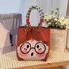 Bolso Nuevo de Punto con Hebilla Original, Bolso de Mano Portátil de Gran Capacidad para el Trabajo y Salidas, Bolso Pequeño Cuadrado para Viajes Diarios, Bolsa de Almacenamiento