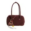 Bolso de Hombro Retro de Nicho Coreano para Mujer 2025 Nuevo Otoño Temprano Versátil Textura Mate Bolso de Mensajero Bolso de Hombro