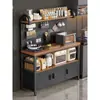 Estante de Almacenamiento para Cocina Multifuncional de Piso para el Hogar Contra la Pared Encimera Estante de Almacenamiento para Horno de Microondas Ollas y Sartenes Aparador Gabinete