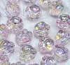 Accesorios para joyería acrílica DIY color mágico transparente garra de gato con agujero pulsera con cuentas collar con cuentas llavero lote a granel