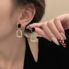 Pendientes Elegantes de Perlas Estilo Coreano Aguja de Plata Celebridad de Internet Moda Versátil Diseño Nicho Gota de Oreja Lujo Ligero Accesorios de Oreja de Alta Gama