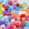 Flor de Rosa de Cabeza de 3.5cm de Espuma de Polietileno Flor Artificial Decoración de Boda Accesorios para Cajas de Dulces de Boda Accesorios para Guirnaldas