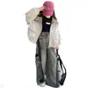 Chaqueta de Primavera para Niñas, Corte Holgado, Deportiva, Cortavientos Elegante para Niños, Atuendo de Primavera para Niñas Grandes, Chaqueta con Capucha, Top de Moda