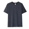 Camiseta Gola Redonda, Algodão Puro, Peso Pesado, Cor Sólida Roupa de Trabalho, Camisa Cultural, Uniforme de Grupo, Manga Curta Masculina Solta Tendência Camisa de Publicidade de Marca