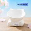 Cuenco de cerámica con forma de oso ruborizado para mascotas, cuenco para gatos, cuenco de agua para perros, cuenco de gran diámetro, cuenco diagonal, suministros para gatos