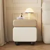 Mesita de noche de madera maciza de estilo medieval creativo, nuevo modelo 2025, mueble de noche moderno simple, mesita de noche de estilo chino nuevo de lujo ligero