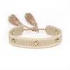 Pulsera de metal tachonada con estrellas, pulsera personalizada de estilo europeo y americano, pulsera de borlas tejida a mano, accesorio moderno y sencillo