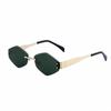 Gafas de sol de moda europeas y americanas para mujer, gafas de sol sin montura con adornos de diamantes, gafas de sol para mujer al por mayor transfronterizo