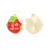 Serie de Frutas Auspiciosas Joyería con Goteo de Aceite Accesorios Colgante de Aleación DIY Cadena para Teléfono Móvil Colgante para Llavero Hecho a Mano