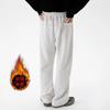 Pantalones grises melange retro americanos, sensación de otoño perezoso japonés, pantalones Wei pesados de 300 g, pantalones casuales rectos de primavera y otoño para hombres