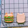 Brinquedo de Comida Animal Cartoon Brilhante Batata Frita Hambúrguer Pizza Capivara Grampo de Cabelo Elástico de Cabelo Pegador Acessórios de Resina DIY