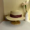 Nuevo Sombrero de Paja Francés de Ala Plana Plegable en Tres Secciones para Mujer 2026, Sombrero de Sol Versátil Tejido de Paja de Verano, Sombrero de Sol con Protección Solar