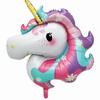 Venta Caliente Transfronteriza Globo de Película de Aluminio de Unicornio Arcoíris de Forma Grande Globo de Papel de Aluminio Decoración para Fiesta de Cumpleaños