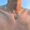Colar Estrela Camadas Duplas Masculino Corrente Suéter Moderna Luxo Acessível Design de Nicho Estilo Hip-Hop Casal Meninos e Meninas Corrente Clavicular